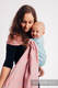 Żakardowa chusta kółkowa do noszenia dzieci, (47% bawełna, 37% len, 16% jedwab) - HORMONY MIŁOŚCI - PINK RIVER - standard 1.8m #babywearing