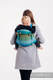 Nosidło Klamrowe ONBUHIMO splot jodełkowy (100% bawełna), rozmiar Standard  - MAŁA JODEŁKA LANTANA  #babywearing