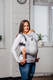 LennyGo Porte-bébé en maille ergonomique de la gamme de base, taille toddler, tissage herringbone, 86 % coton, 14% polyester - LITTLE HERRINGBONE GREY #babywearing