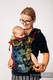 LennyGo Mochila ergonómica, talla Baby, jacquard 100% algodón - SWALLOWS RAINBOW DARK #babywearing