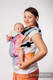 LennyGo Porte-bébé ergonomique, taille bébé, jacquard 100% coton - SWALLOWS RAINBOW LIGHT #babywearing