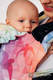 LennyGo Mochila ergonómica, talla Baby, jacquard 100% algodón - SWALLOWS RAINBOW LIGHT #babywearing