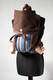 Nosidełko dla dzieci MEI-TAI, bawełna	skośno-krzyżowa, z kapturkiem #babywearing