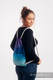 Sackpack made of wrap fabric (100% cotton) - BUBO OWLS - DUSK - standard size 32cmx43cm #babywearing