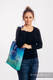Shoulder bag made of wrap fabric (100% cotton) - BUBO OWLS - DUSK - standard size 37cmx37cm #babywearing
