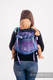 Lenny Buckle Onbuhimo baby carrier, standard size, jacquard weave (100% cotton) - BUBO OWLS - DUSK #babywearing