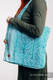 Bolso hecho de tejido de fular (96% algodón, 4% hilo metalizado) - WOODLAND - FROST - talla estándar 37 cm x 37 cm #babywearing
