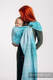 Żakardowa chusta kółkowa do noszenia dzieci, 96% bawełna, 4% przędza metalizowana - LEŚNA KRAINA - SZRON - standard 1.8m #babywearing