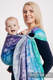 Żakardowa chusta kółkowa do noszenia dzieci, 100% bawełna - KRÓLOWA ŚNIEGU - KRYSZTAŁ  - long 2.1m #babywearing