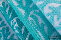 Fascia portabebè, tessitura Jacquard (96% cotone, 4% filato metallizzato) - WOODLAND - FROST - taglia XS #babywearing