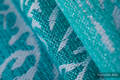 Fascia portabebè, tessitura Jacquard (96% cotone, 4% filato metallizzato) - WOODLAND - FROST - taglia S #babywearing