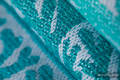 Fascia portabebè, tessitura Jacquard (96% cotone, 4% filato metallizzato) - WOODLAND - FROST - taglia XL #babywearing