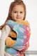 Nosidełko dla lalek z tkaniny chustowej - WAŻKI TĘCZOWE #babywearing