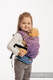 Nosidełko dla lalek z tkaniny chustowej - PAWI OGON - W STRONĘ SŁOŃCA (drugi gatunek) #babywearing