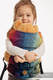 Nosidełko dla lalek z tkaniny chustowej - SYMFONIA TĘCZOWA DARK #babywearing