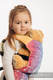 Nosidełko dla lalek z tkaniny chustowej - SYMFONIA TĘCZOWA LIGHT  #babywearing