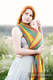 Baby Sling, Broken Twill Weave (100% cotton) - INDIAN SUMMER - size XS #babywearing