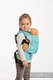 Mochila portamuñecos hecha de tejido, 96% algodón, 4% hilo metalizado - WOODLAND - FROST #babywearing