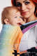 LennyUpGrade Carrier, Standard Size, jacquard weave 100% cotton - SYMPHONY RAINBOW LIGHT #babywearing