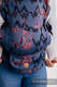 Nosidełko LennyUpGrade z tkaniny żakardowej 100% bawełna , rozmiar standard - WAWA - NIEBIESKO-SZARY Z RÓŻEM #babywearing