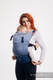 LennyGo Ergonomische Tragehilfe, Größe Baby, Fischgrätmuster, 100% Baumwolle - LITTLE HERRINGBONE OMBRE BLUE #babywearing