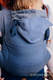 LennyGo Ergonomische Tragehilfe, Größe Baby, Fischgrätmuster, 100% Baumwolle - LITTLE HERRINGBONE OMBRE BLUE #babywearing
