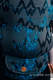 Mochila LennyUpGrade, talla estándar, tejido jaqurad 100% algodón - WAWA - GREY&BLUE #babywearing