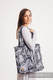 Borsa Shoulder Bag in tessuto di fascia (100% cotone) - TIME (con teschio) - misura standard 37cm x 37cm  #babywearing