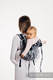 Nosidło Klamrowe ONBUHIMO z tkaniny żakardowej (100% bawełna), rozmiar Standard - CZAS (z czaszką) #babywearing