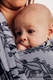 Żakardowa chusta do noszenia dzieci, bawełna - Czas (z czaszką) - rozmiar L #babywearing