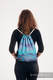 Sac à cordons en retailles d’écharpes (100% coton) - PRISM - BLUE RAY - taille standard 32 cm x 43 cm #babywearing