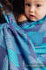 Żakardowa chusta do noszenia dzieci, bawełna - PRYZMAT - NIEBIESKI PROMYK  - rozmiar S #babywearing
