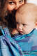 Baby Wrap, Jacquard Weave (100% cotton) - PRISM - BLUE RAY - size XL #babywearing