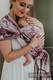 Fular, tejido jacquard (60% algodón, 40% lana merino) - GALLEONS BURGUNDY & CREAM  - talla M #babywearing