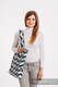 Sac à bandoulière en retailles d’écharpes (100 % coton) - ABSTRACT  - taille standard 37 cm x 37 cm #babywearing