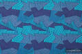 Écharpe, jacquard (100% coton) - PRISM - BLUE RAY  - taille M #babywearing