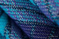Tragetuch, Jacquardwebung (100% Baumwolle) - PRISM - BLUE RAY - Größe S #babywearing