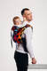 Nosidło Klamrowe ONBUHIMO z tkaniny żakardowej (100% bawełna), rozmiar Standard - LOVKA TĘCZOWA DARK  #babywearing
