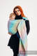 Ringsling, Jacquard Weave (100% cotton) - with gathered shoulder - PEACOCK’S TAIL - BUBBLE - long 2.1m #babywearing
