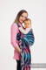 Żakardowa chusta do noszenia dzieci, 65% bawełna, 35% bambus - PAWI OGON - DREAMSPACE - rozmiar XL #babywearing