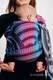 Żakardowa chusta kółkowa do noszenia dzieci, 65% bawełna, 35% bambus - PAWI OGON - DREAMSPACE - standard 1.8m #babywearing