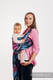 Baby Wrap, Jacquard Weave (65% cotton, 35% bamboo) - PEACOCK'S TAIL - DREAMSPACE - size XS #babywearing