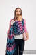 Baby Wrap, Jacquard Weave (65% cotton, 35% bamboo) - PEACOCK'S TAIL - DREAMSPACE - size L #babywearing
