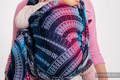 Baby Wrap, Jacquard Weave (65% cotton, 35% bamboo) - PEACOCK'S TAIL - DREAMSPACE - size S #babywearing