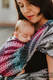 Baby Wrap, Jacquard Weave (65% cotton, 35% bamboo) - PEACOCK'S TAIL - DREAMSPACE - size XL #babywearing
