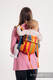 Nosidło Klamrowe ONBUHIMO z tkaniny skośno-krzyżowej (100% bawełna), rozmiar Standard - POMARAŃCZOWA ZUMBA (drugi gatunek) #babywearing