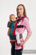 LennyGo Mochila ergonómica, talla bebé, sarga cruzada 100% algodón - FOREST MEADOW #babywearing