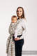 Écharpe, jacquard (85% coton, 15% bambou charcoal) - SKETCHES OF NATURE - PURE - no dyes - taille M #babywearing