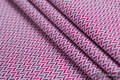 Chusta dla dzieci z niską wagą urodzeniową, tkana splotem jodełkowym, bawełna - MAŁA JODEŁKA PURPUROWA - rozmiar L #babywearing