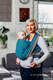 Tragetuch, Fischgrätmuster (100% Baumwolle) - LITTLE HERRINGBONE SODALITE - Größe L (grad B) #babywearing